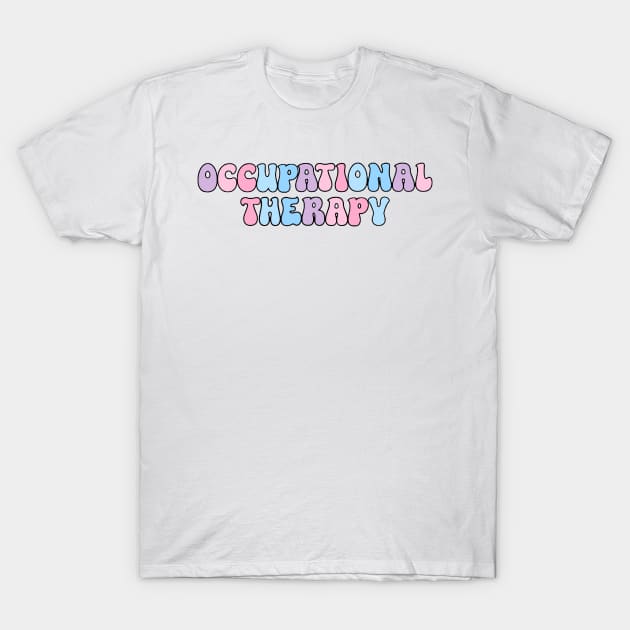 OT Bubble Letters Pastel T-Shirt by anrockhi